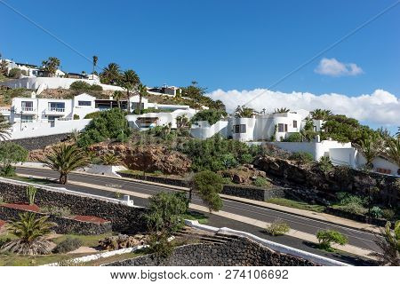 View Of The Village Nazaret. Lanzarote. Canary Islands. Spain