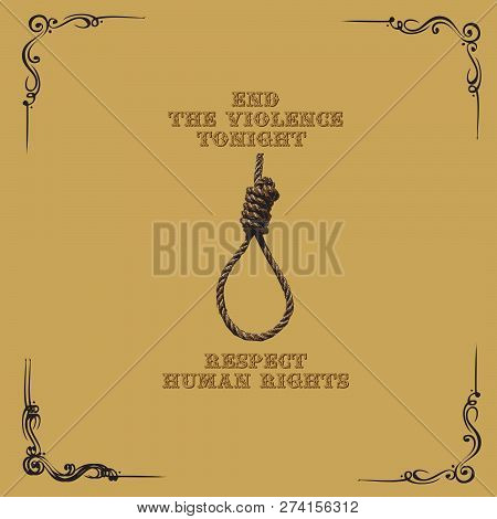 Poster For December 10 - End The Violence Tonight, Respect Human Rights