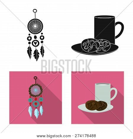 Vector Illustration Of Dreams And Night Symbol. Set Of Dreams And Bedroom Stock Symbol For Web.