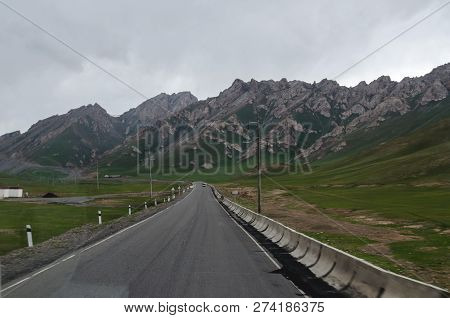 Part Of A Sil Road In Central Asia