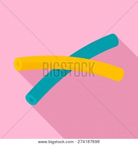 Swim Noodle Icon. Flat Illustration Of Swim Noodle Vector Icon For Web Design