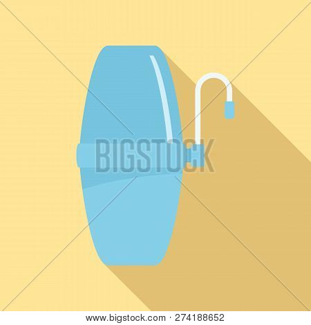 House Water Filter Icon. Flat Illustration Of House Water Filter Vector Icon For Web Design