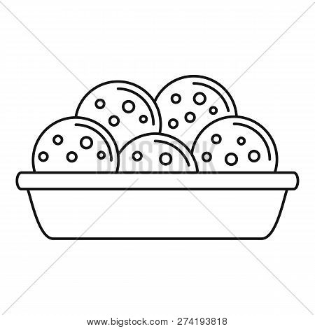 Mexican Cookie Icon. Outline Mexican Cookie Vector Icon For Web Design Isolated On White Background