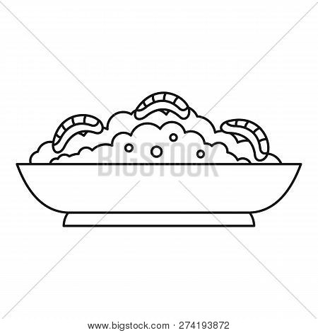 Cactus Shrimp Icon. Outline Cactus Shrimp Vector Icon For Web Design Isolated On White Background