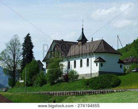 Church In The Village Of Zürchersmühle - Canton Of Appenzell Ausserrhoden, Switzerland