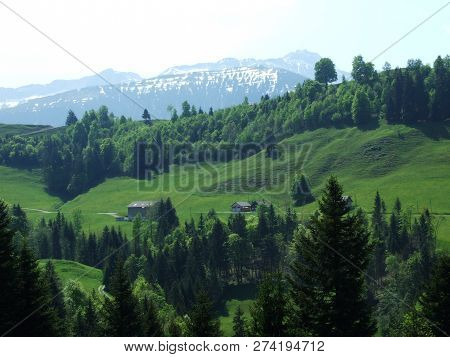 Pastures And Hills Of The Zürchersmühle Village - Canton Of Appenzell Ausserrhoden, Switzerland