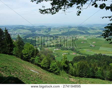 Pastures And Hills Of The Zürchersmühle Village - Canton Of Appenzell Ausserrhoden, Switzerland