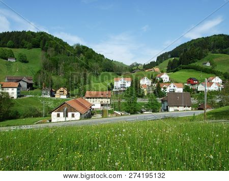 View Of The Of The Zürchersmühle Village - Canton Of Appenzell Ausserrhoden, Switzerland