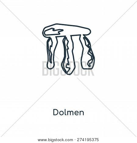 Dolmen Icon In Trendy Design Style. Dolmen Icon Isolated On White Background. Dolmen Vector Icon Sim