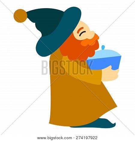 Indian King Caspar Icon. Cartoon Of Indian King Caspar Vector Icon For Web Design Isolated On White 