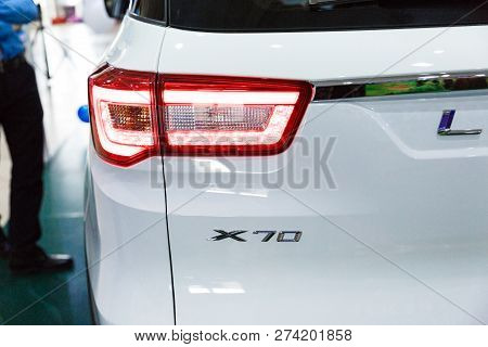 Novokuznetsk. Russia. 18.04.2018. Presentation Of Chinese Car Lifan X70