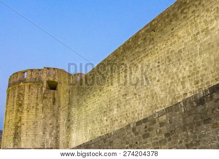 Walls Of Dubrovnik Runs 2 Kilometers Around The Old City And Are 4-6 Meters Thick