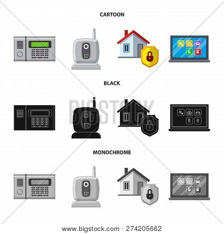 Vector Design Of Office And House Logo. Collection Of Office And System Vector Icon For Stock.