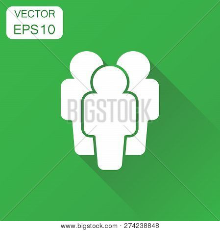 People Icon. Business Concept User Member Pictogram. Vector Illu