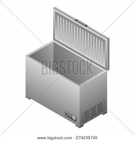 Deep Freezer Icon. Isometric Of Deep Freezer Vector Icon For Web Design Isolated On White Background