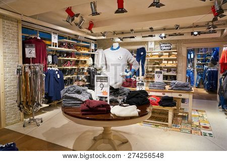 ROME, ITALY - CIRCA NOVEMBER, 2017: interior shot of Alcott store in Rome. 