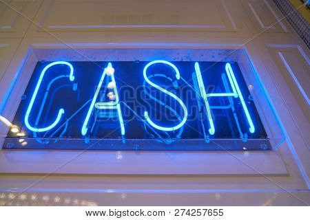 ROME, ITALY - CIRCA NOVEMBER, 2017: CASH sign at Alcott store in Rome. 
