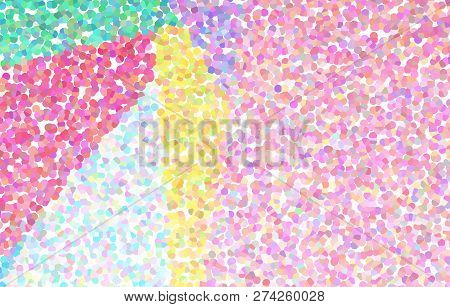 Abstract Pastel Pointillistic And Geometric Background Pattern
