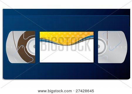 Klassiske blå Vhs video bånd