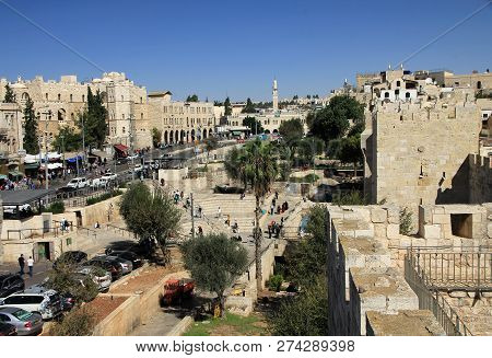 View On East Jerusalen, Israel, From Walls Of Old City