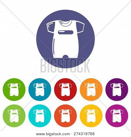Children Slider Icons Color Set For Any Web Design On White Background