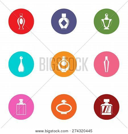 Carboy Icons Set. Flat Set Of 9 Carboy Icons For Web Isolated On White Background