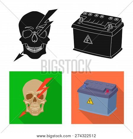 Vector Design Of Electricity And Electric Logo. Set Of Electricity And Energy Vector Icon For Stock.