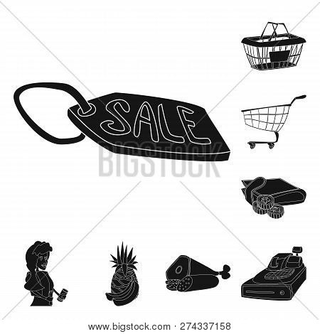 Vector Design Of Food And Drink Icon. Set Of Food And Store Vector Icon For Stock.