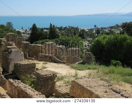 Carthago Ruins Of Capital City Of The Ancient Carthaginian Civilization. Unesco World Heritage Site.