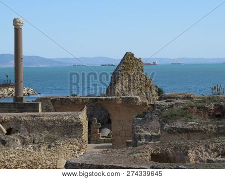Carthago Ruins Of Capital City Of The Ancient Carthaginian Civilization. Unesco World Heritage Site.