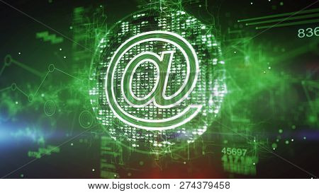 Green Cyber Mailsign Cpu Put Askew