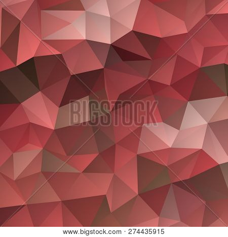 Dark Blue, Red Vector Polygon Abstract Backdrop. Glitter Abstract Illustration With An Elegant Trian