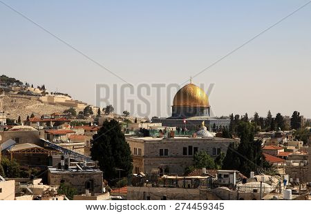 View On Old City Jerusalen, Israel, From The Walls