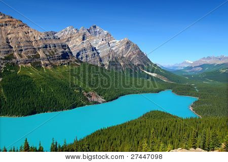 Peyto Lake de Canadá