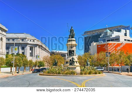 View Of The City Center, Downtown Of San Francisco.