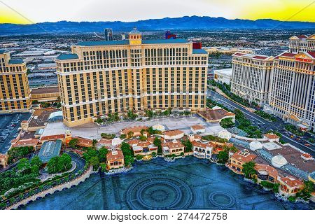 Casino, Hotel And Resort-bellagio. Las Vegas.
