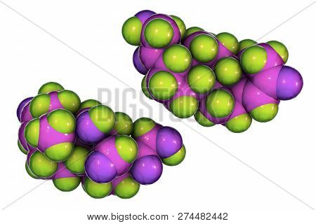 Molecule Of Aldosterone Hormone, 3d Illustration. It Is Mineralocorticoid Hormone Produced By Adrena