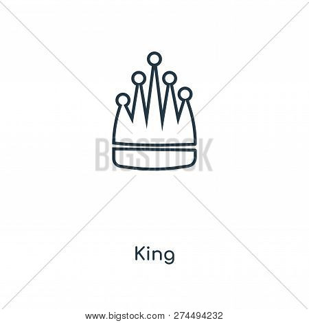 King Icon In Trendy Design Style. King Icon Isolated On White Background. King Vector Icon Simple An