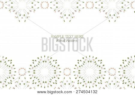 Pressed And Dried Flowers Fragility Isolated On White Background