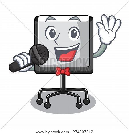 Singing Presentation Board Cartoon On The Floor