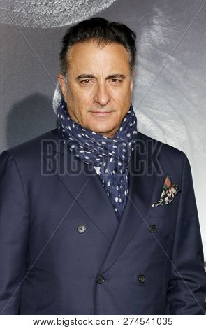 Andy Garcia at the World premiere of 'The Mule' held at the Regency Village Theatre in Westwood, USA on December 10, 2018.
