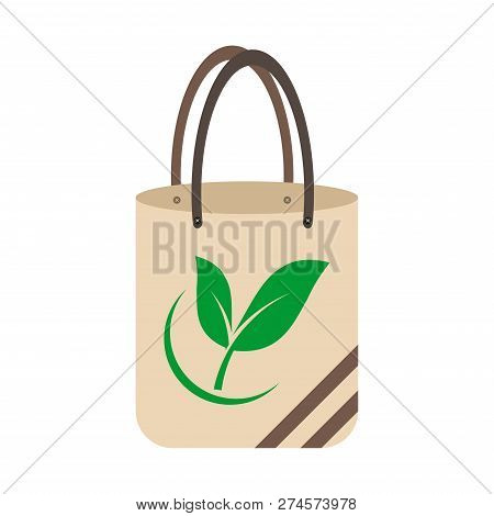 Ecology Concept,eco-friendly Fabric Bag Ideas.vector Illustration