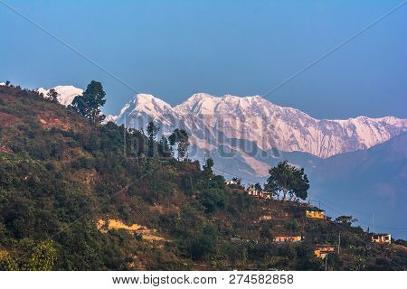 Annapurna Machapuchre (fish Tail) Mountain View From Pokhara