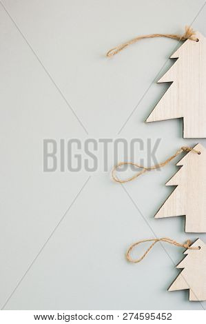 Christmas And New Year's Day Festive Decoration. Flat Lay.