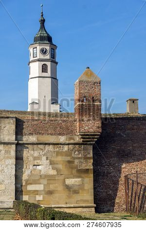 Belgrade, Serbia - November 10, 2018: Clock Tower (sahat Tower) At Belgrade Fortress And Kalemegdan 