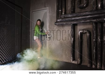 Girl Suffocating From Poisonous Smoke