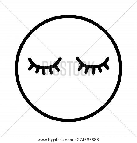 Lashes Hand Drawn Logotype Black And White