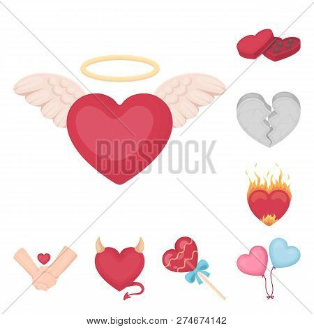 Isolated Object Of Abstract And Shape Symbol. Collection Of Abstract And Love Vector Icon For Stock.