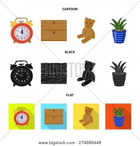Vector Design Of Dreams And Night Icon. Set Of Dreams And Bedroom Vector Icon For Stock.