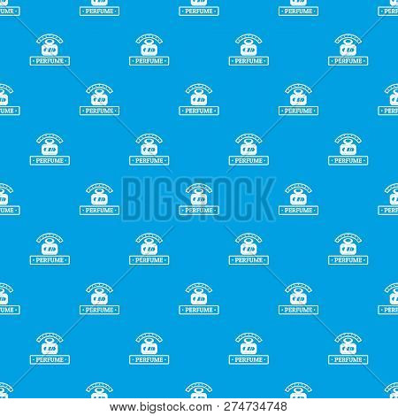 Perfume Botte Pattern Vector Seamless Blue Repeat For Any Use